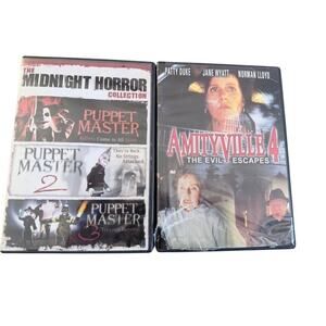 Puppet Master Trilogy DVD + Amityville 4 Horror Lot